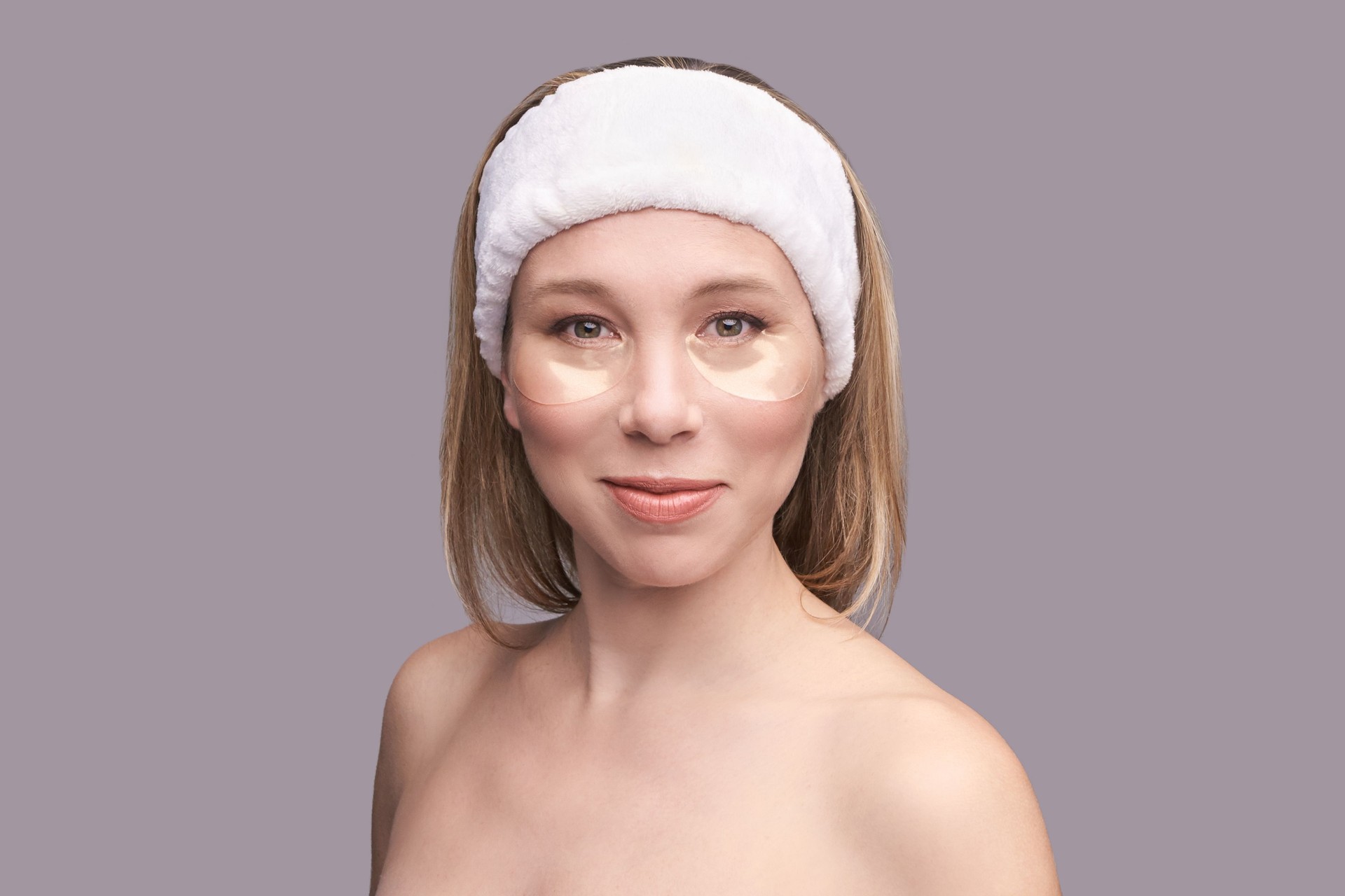 Woman with eye patch portrait